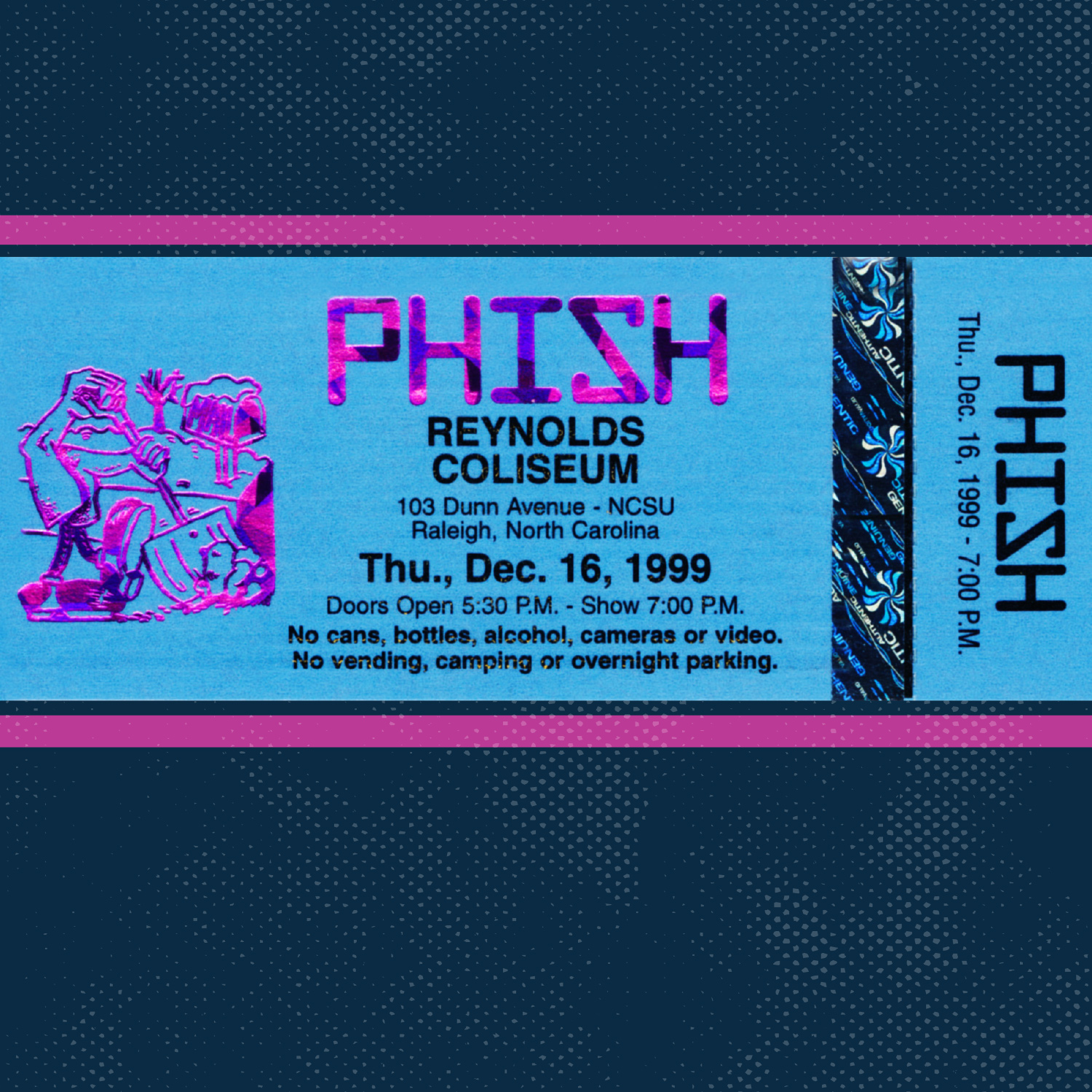 12/16/99 Reynolds Coliseum cover art