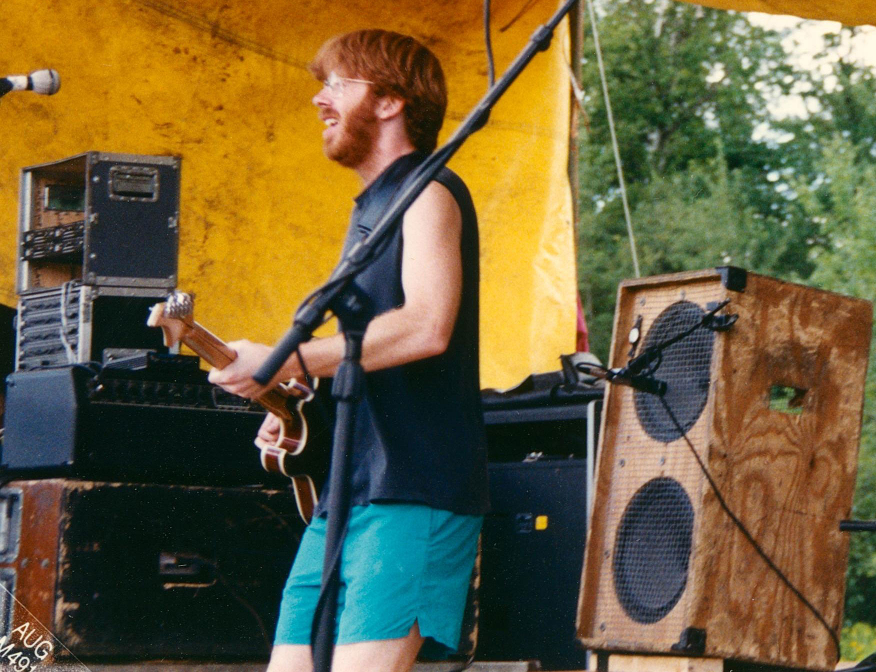 Trey Anastasio on stage, 1991